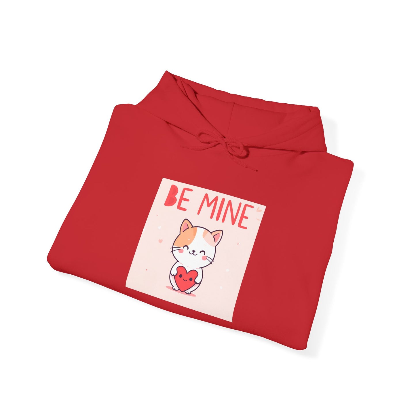 Valentine Fox 'Be Mine' Hoodie — Cute Heart Graphic Pullover - Sumoud Studio