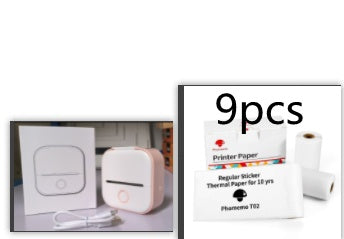 Portable Mini Thermal Label Printer Home Photo Printer Student Wrong Question Printer Bluetooth-compatible Mini Label Printer Price Tag - Sumoud Studio