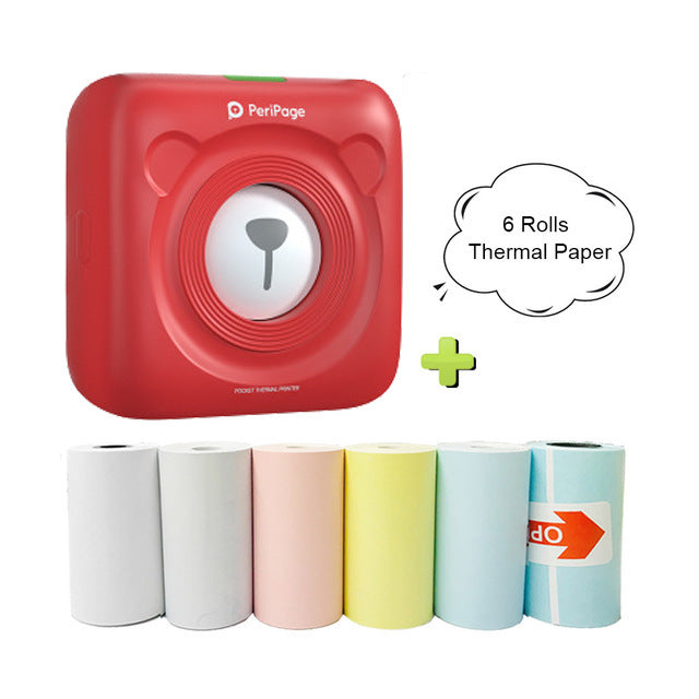 Mini Bliuetooth Wireless Thermal Printer Paper Sticker Label Printer - Sumoud Studio
