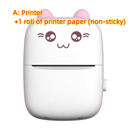 Mini Printer Portable Mini Bluetooth WiFi New Wrong Printer Mobile Phone Photo Title Note Hot Print Pocket Student Error Label Printer - Sumoud Studio