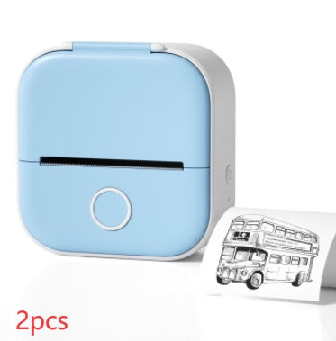 Portable Mini Thermal Label Printer Home Photo Printer Student Wrong Question Printer Bluetooth-compatible Mini Label Printer Price Tag - Sumoud Studio