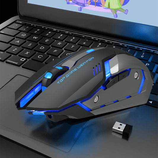 Wireless Charging Silent Gaming Mouse Machinery - Sumoud Studio